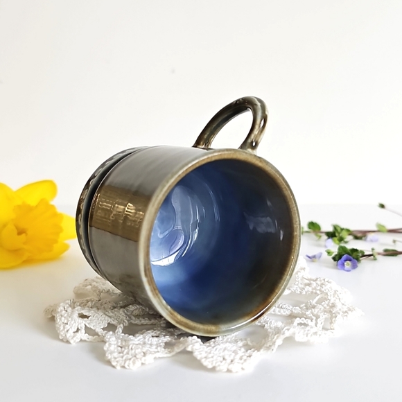 1960s Vintage Wade Pottery Irish Porcelain Hunting Scene Dog Mug Shamrock Trim - Picture 6 of 14